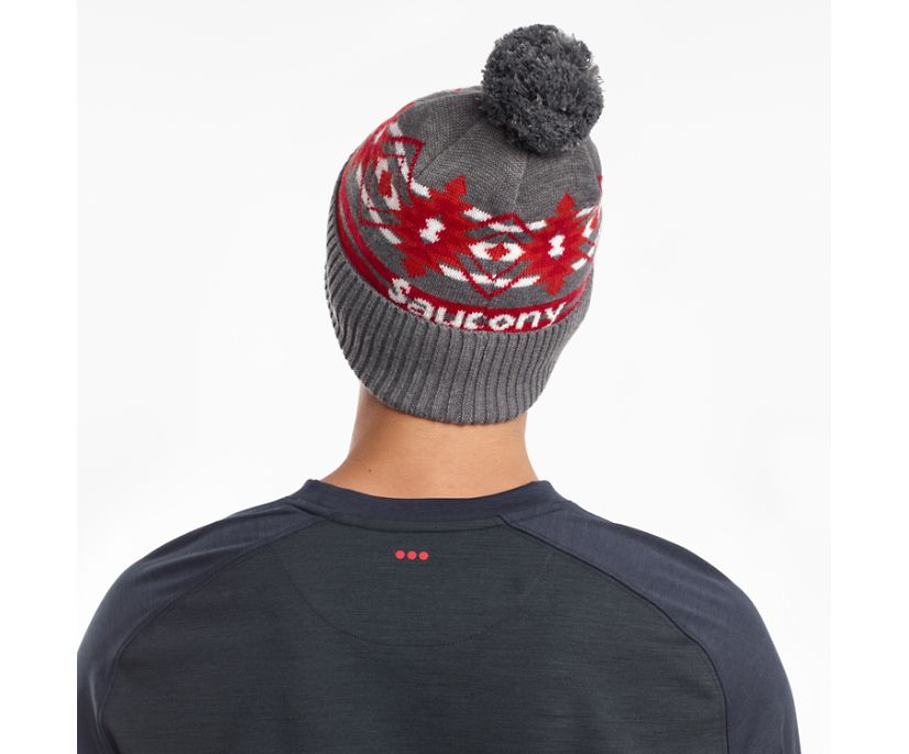 Dámské Beanies Saucony Rested Pom Světle Šedé | 4329-RXYHP