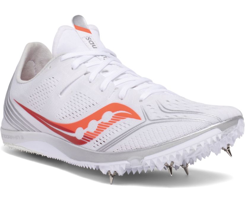 Dámské Běžecké Boty Saucony Endorphin 3 Bílé Červené | 7831-ZUKRE