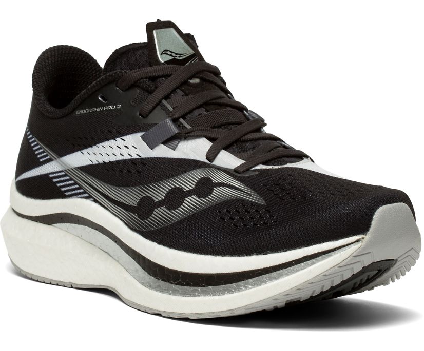 Dámské Běžecké Boty Saucony Endorphin Pro 2 Černé Bílé | 5687-MYHIS