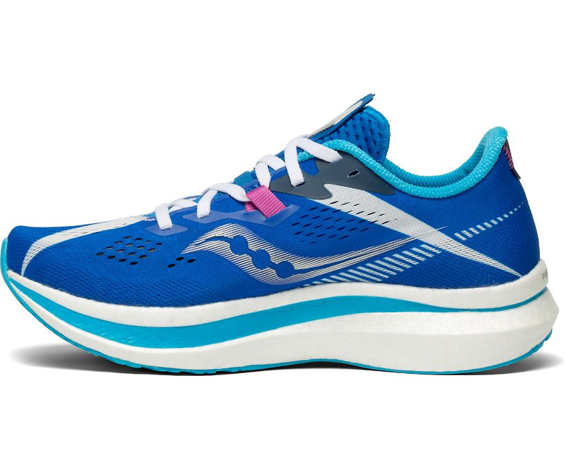 Dámské Běžecké Boty Saucony Endorphin Pro 2 Královská Modrá Bílé | 9051-QPWTY