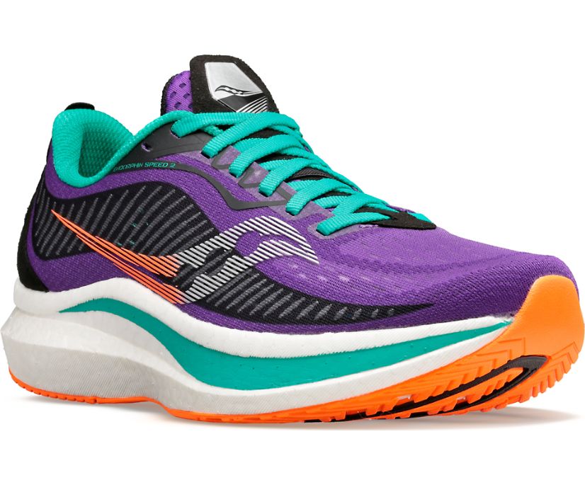 Dámské Běžecké Boty Saucony Endorphin Speed 2 Fialové Černé Tyrkysové | 4697-WSIJY