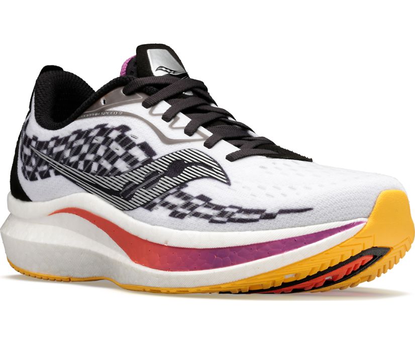 Dámské Běžecké Boty Saucony Endorphin Speed 2 Bílé Černé | 5896-GOBYZ