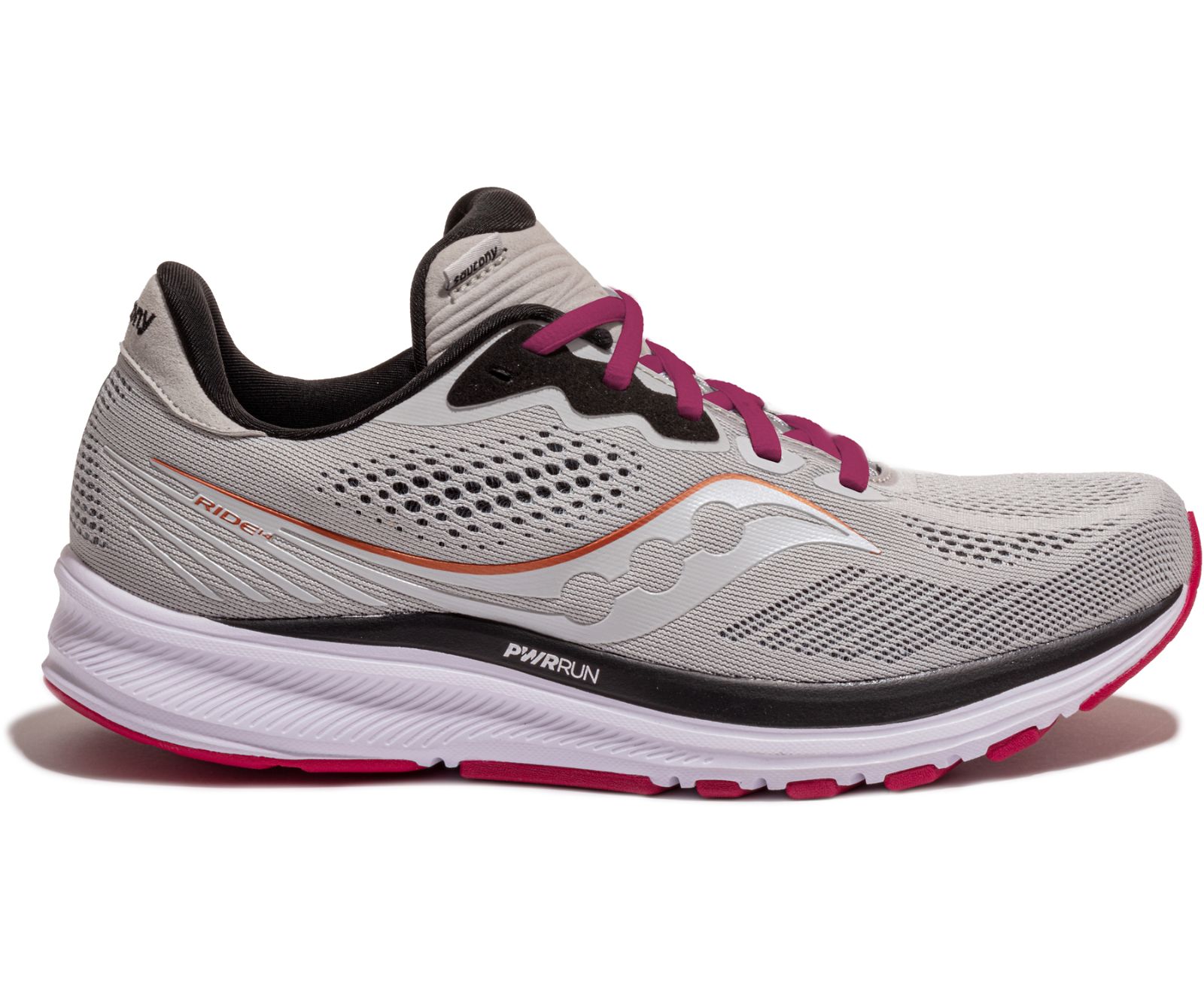 Dámské Běžecké Boty Saucony Ride 14 Šedé Červené | 8713-CPBMN