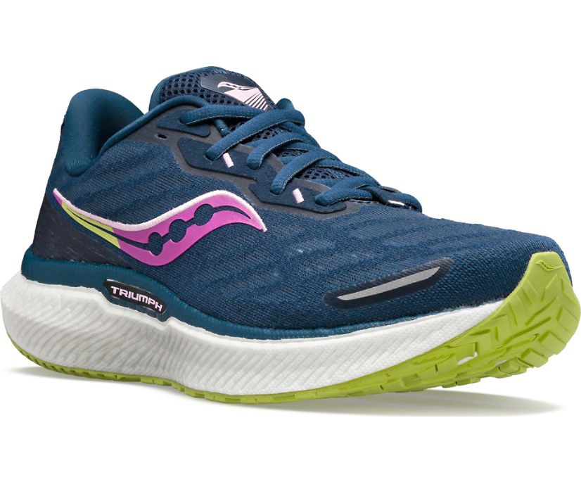 Dámské Běžecké Boty Saucony Triumph 19 Tmavě Blankyt Zelene | 2910-XCAKS