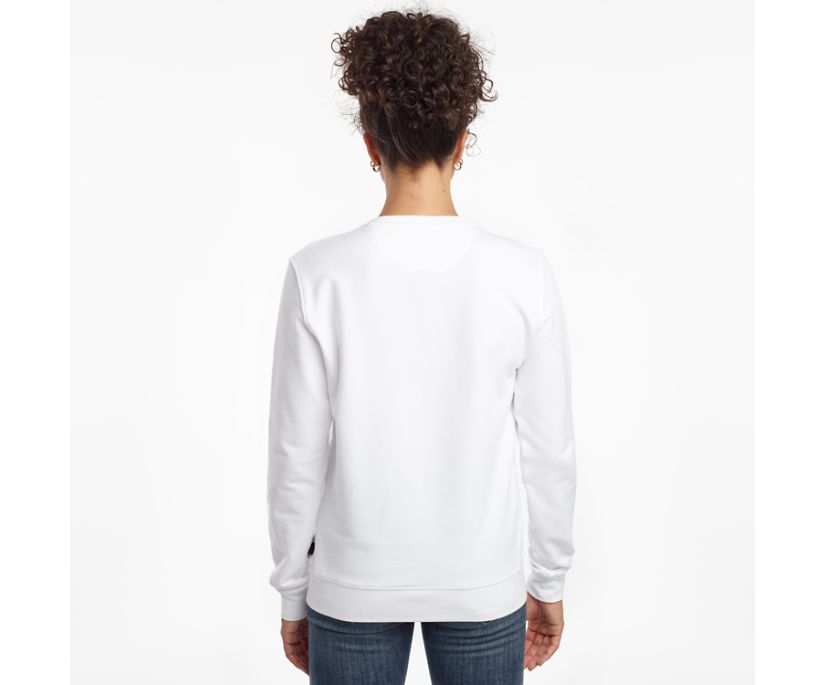 Dámské Košile Saucony Rested Crewneck Bílé | 4817-HZXEM