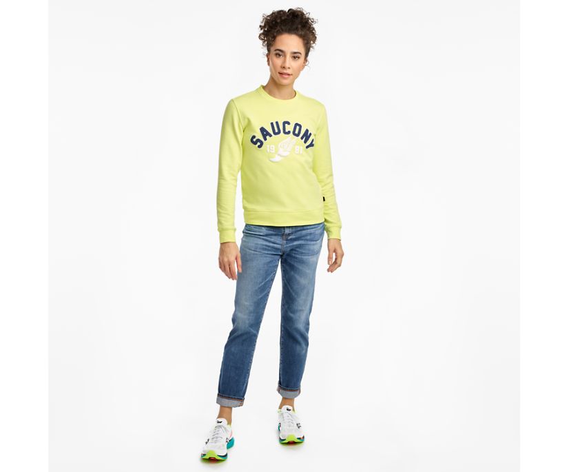 Dámské Košile Saucony Rested Crewneck Světle Zelene | 1486-UPAFL