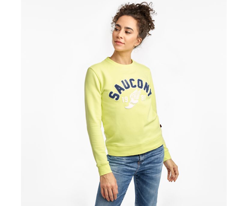 Dámské Košile Saucony Rested Crewneck Světle Zelene | 1486-UPAFL