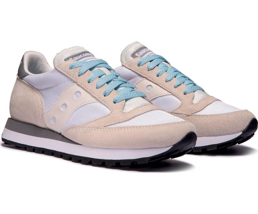 Dámské Originals Saucony Jazz 81 Bílé Hnědožlutý Šedé | 2176-LWAED