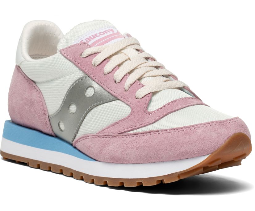 Dámské Originals Saucony Jazz 81 Bílé Růžové Šedé | 0537-LUMKR