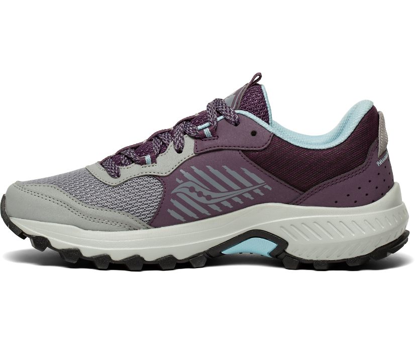 Dámské Trailové Běžecké Boty Saucony Excursion Tr15 Vínové Šedé | 8690-ZIDYW