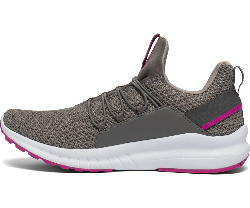 Dámské Trekové Boty Saucony Stretch & Go Glide Šedé Růžové | 3905-TEIWR