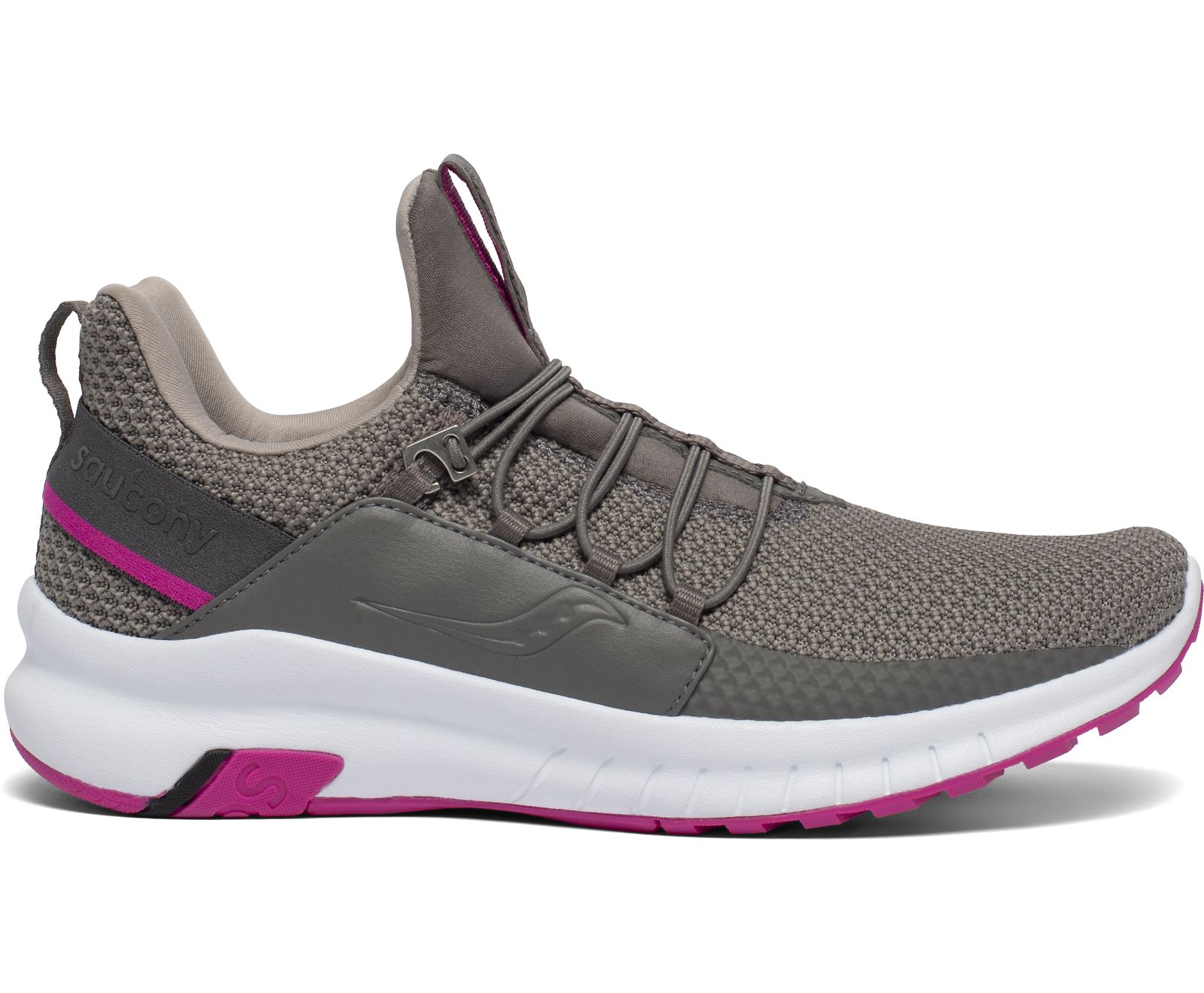 Dámské Trekové Boty Saucony Stretch & Go Glide Šedé Růžové | 3905-TEIWR