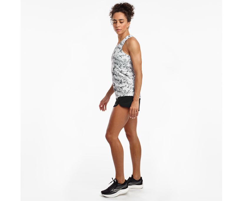 Dámské Tílko Saucony Stopwatch Singlet Bílé | 0738-JOGQK