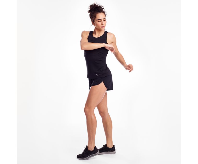 Dámské Tílko Saucony Stopwatch Singlet Černé | 7432-YBQZN