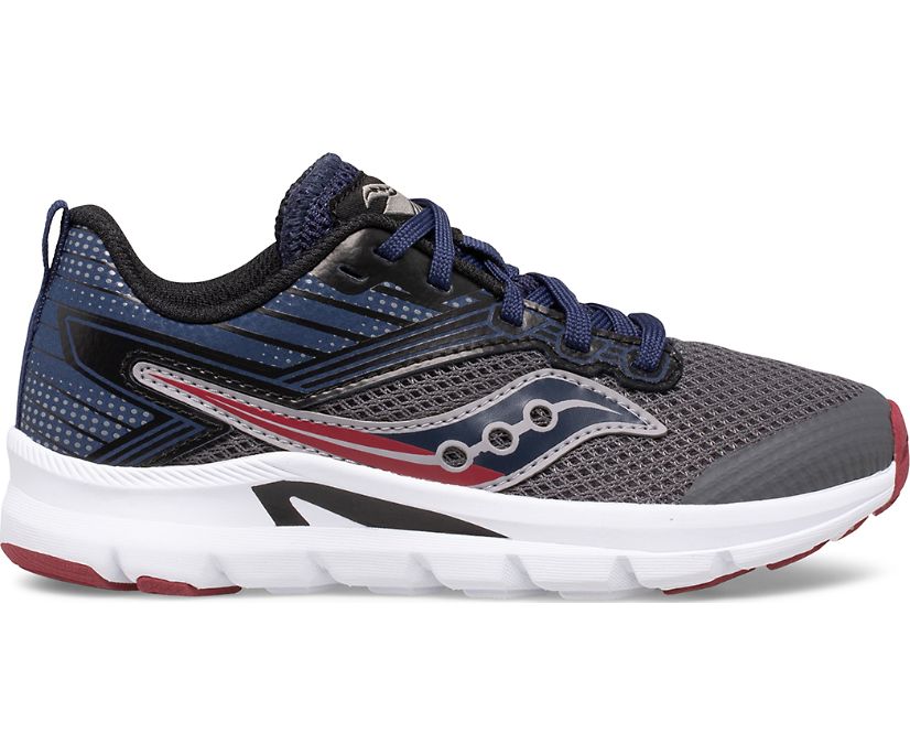 Dětské Tenisky Saucony Axon Šedé Tmavě Blankyt Vínové | 7691-RBYWS