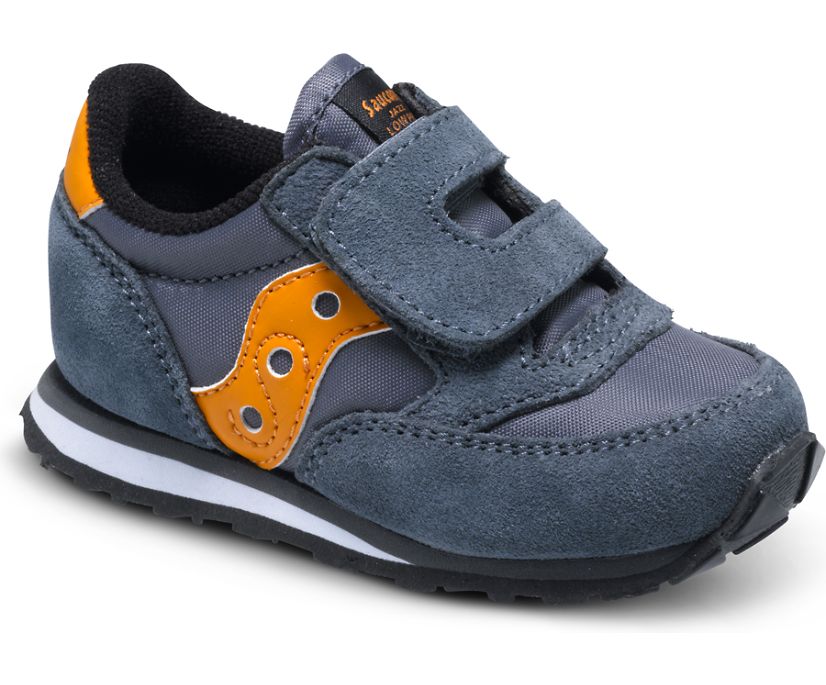 Dětské Tenisky Saucony Baby Jazz Hook & Loop Šedé Oranžové | 0816-FSUKI