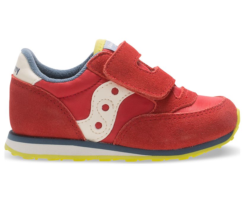 Dětské Tenisky Saucony Baby Jazz Hook & Loop Červené Blankyt Světle Zelene | 1460-QXUGP