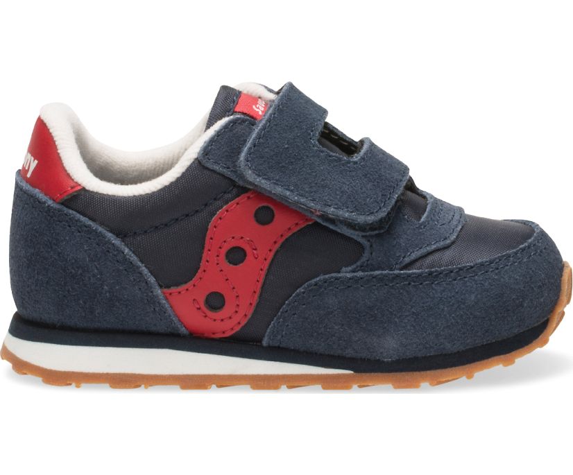 Dětské Tenisky Saucony Baby Jazz Hook & Loop Tmavě Blankyt Červené | 4528-NOUBH