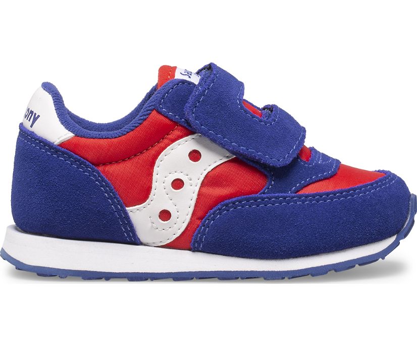 Dětské Tenisky Saucony Baby Jazz Hook & Loop Červené Bílé Blankyt | 9358-PZEYR