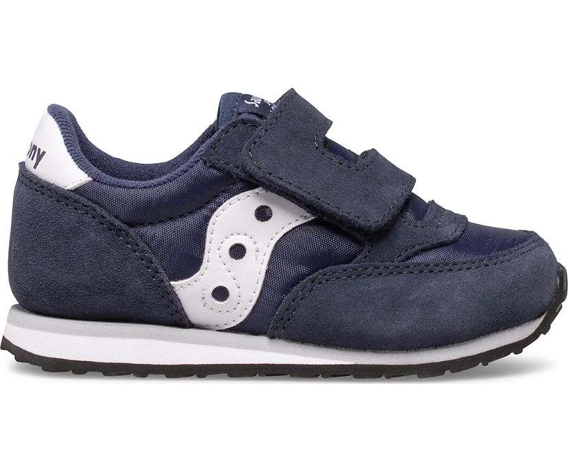 Dětské Tenisky Saucony Baby Jazz Hook & Loop Tmavě Blankyt Bílé | 9736-BAXCE