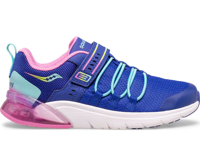 Dětské Tenisky Saucony Flash Glow 2.0 Tmavě Blankyt Růžové | 9326-PVMUC