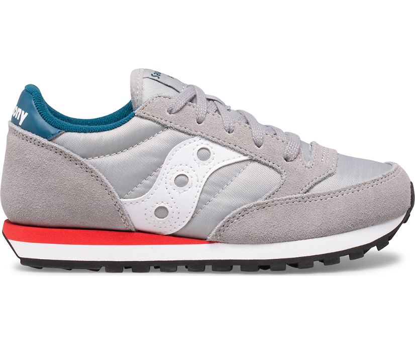 Dětské Tenisky Saucony Jazz Original Šedé Blankyt Červené | 0284-CHOBI