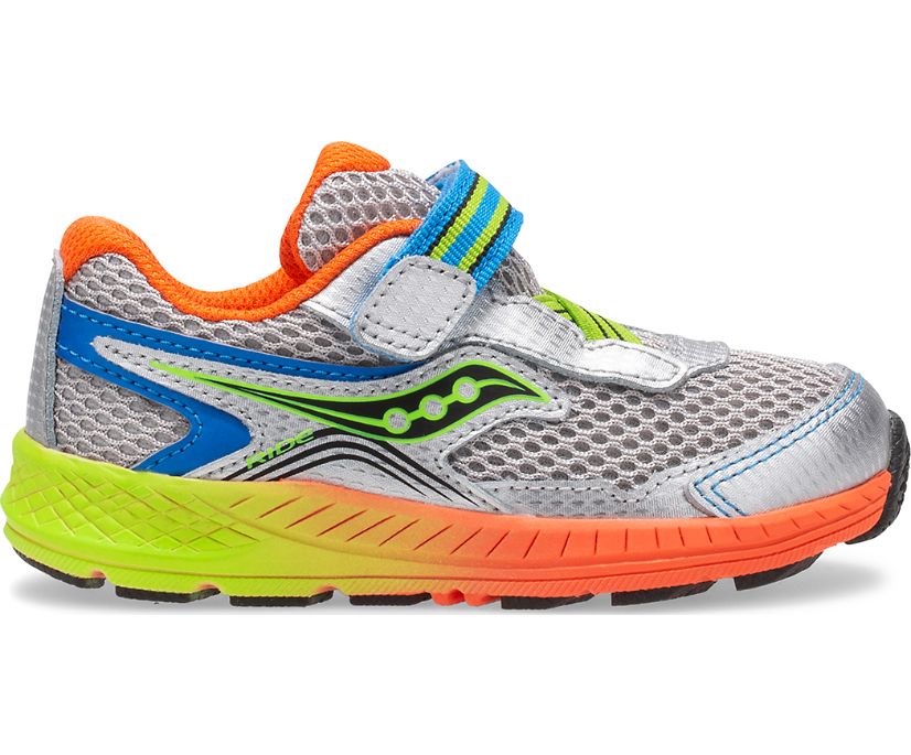 Dětské Tenisky Saucony Ride 10 Jr. Stříbrné Oranžové Zelene | 8294-PGICN