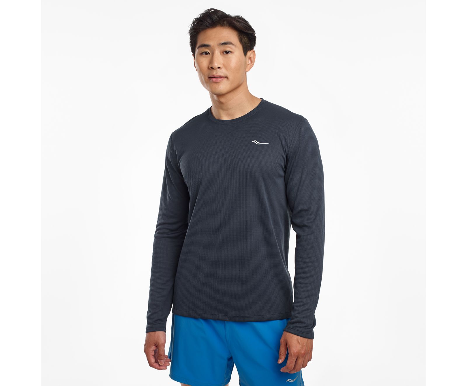 Pánské Košile Saucony Stopwatch Long Sleeve Blankyt | 6093-JSHUA