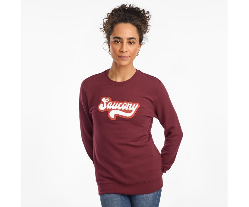 Dámské Košile Saucony Rested Crewneck Vínové | 6319-KDVGP