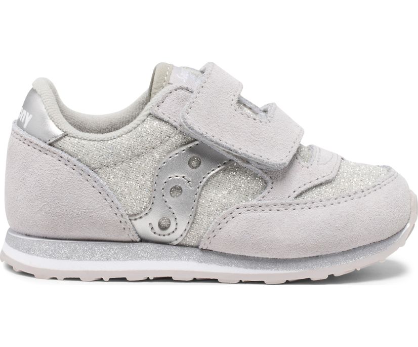 Dětské Tenisky Saucony Baby Jazz Hook & Loop Stříbrné | 6752-RIQXG