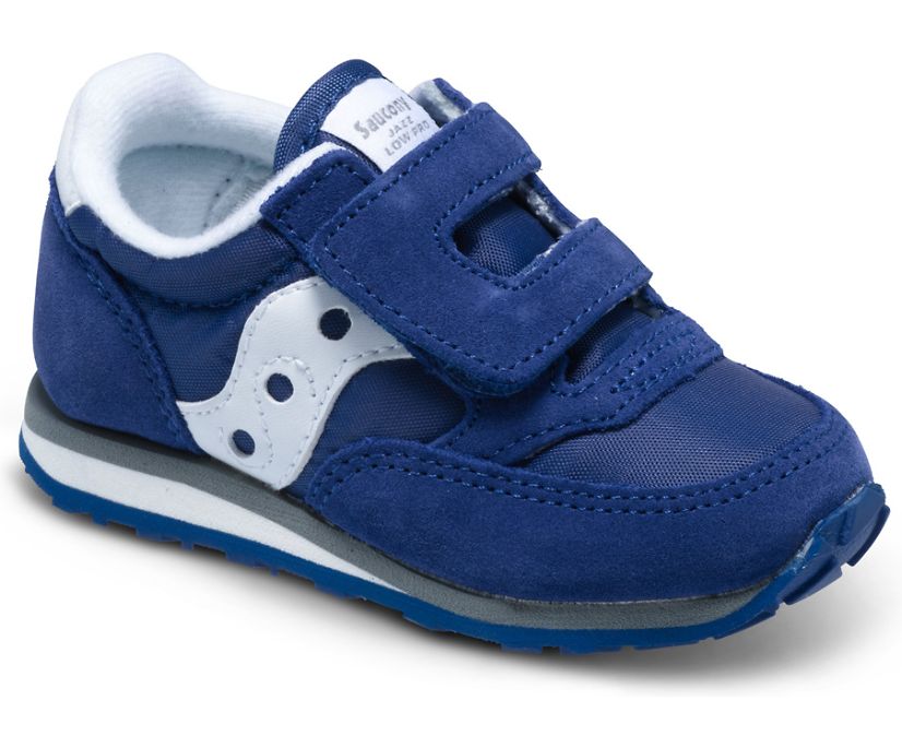 Dětské Tenisky Saucony Baby Jazz Hook & Loop Tmavě Blankyt Bílé | 8425-CVOPM