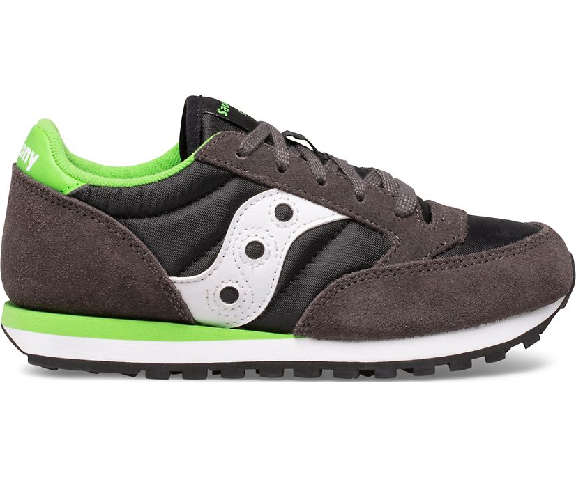 Dětské Tenisky Saucony Jazz Original Šedé Černé Zelene | 4709-SOFNY